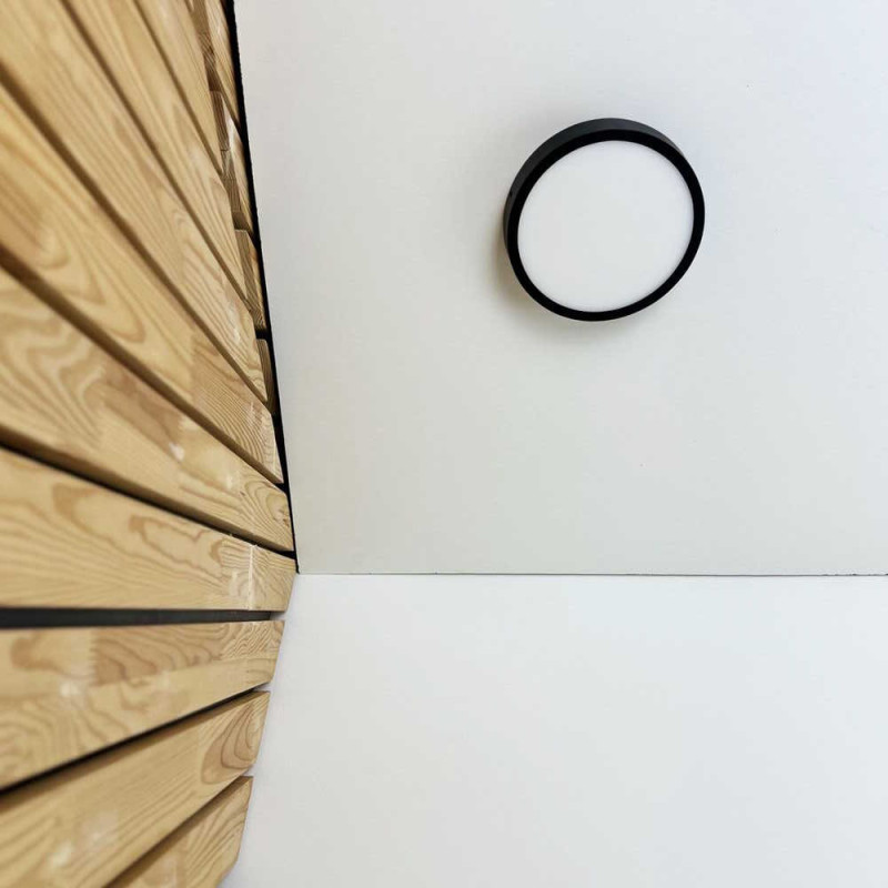 Светильник LED Violux ДББ RODOS круг 18W 5000K IP20 черный ( 330341 )