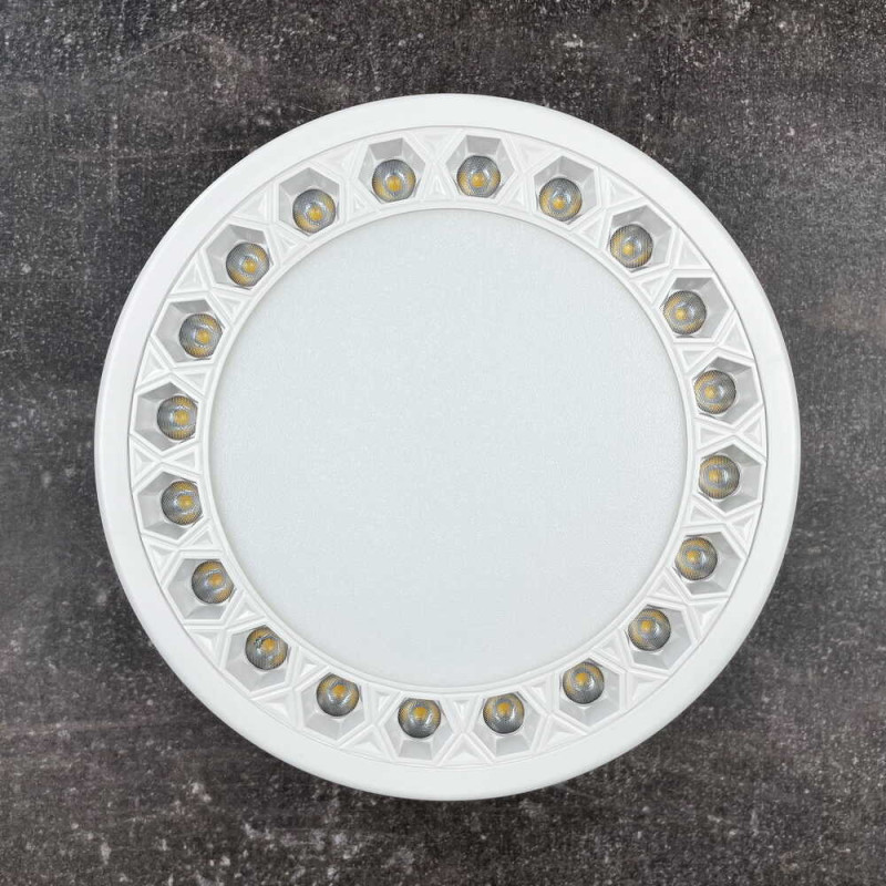 Світильник LED даунлайт Violux ADAMANT 24W 4200K круг IP20 білий ( 100180 )