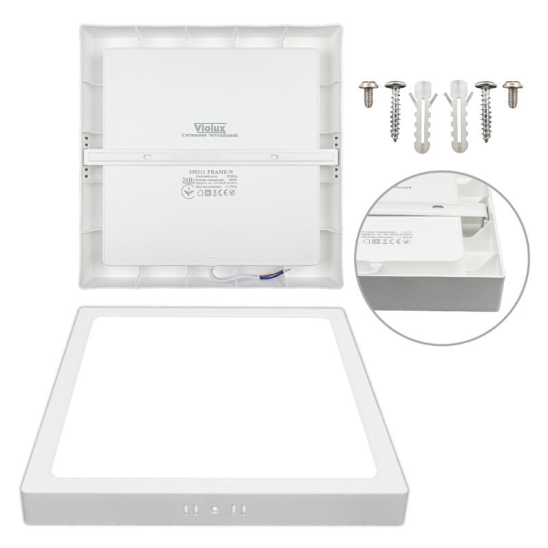 Светильник LED Violux ДББ FRAME-N 18W 5000K IP20 квадрат ( 330301 )