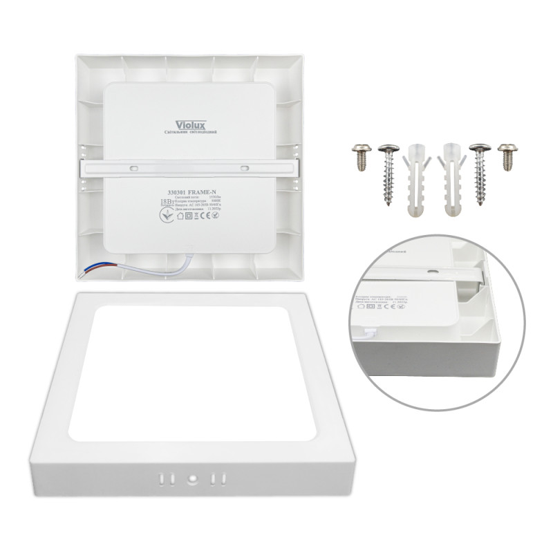 Светильник LED Violux ДББ FRAME-N 24W 5000K IP20 квадрат ( 330311 )