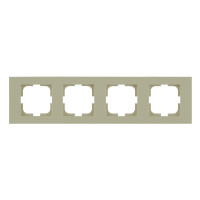 Рамка четверная горизонтальная OVIVO Grano крем (400-020000-228)