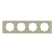 Рамка четверная горизонтальная OVIVO Grano крем (400-020000-228)