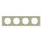 Рамка четверная горизонтальная OVIVO Grano крем (400-020000-228)