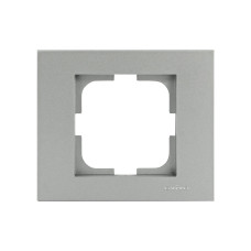 Рамка одинарная OVIVO Grano серебро (400-100000-096)