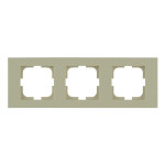 Рамка тройная горизонтальная OVIVO Grano крем (400-020000-227)
