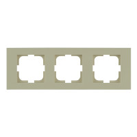 Рамка тройная горизонтальная OVIVO Grano крем (400-020000-227)
