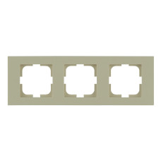 Рамка тройная горизонтальная OVIVO Grano крем (400-020000-227)