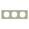 Рамка тройная горизонтальная OVIVO Grano крем (400-020000-227)