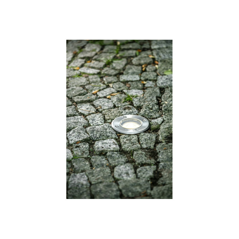 Светильник грунтовой ALFA GU10 IP67 инокс, круглый GTV ON-ALFAOGU10-06