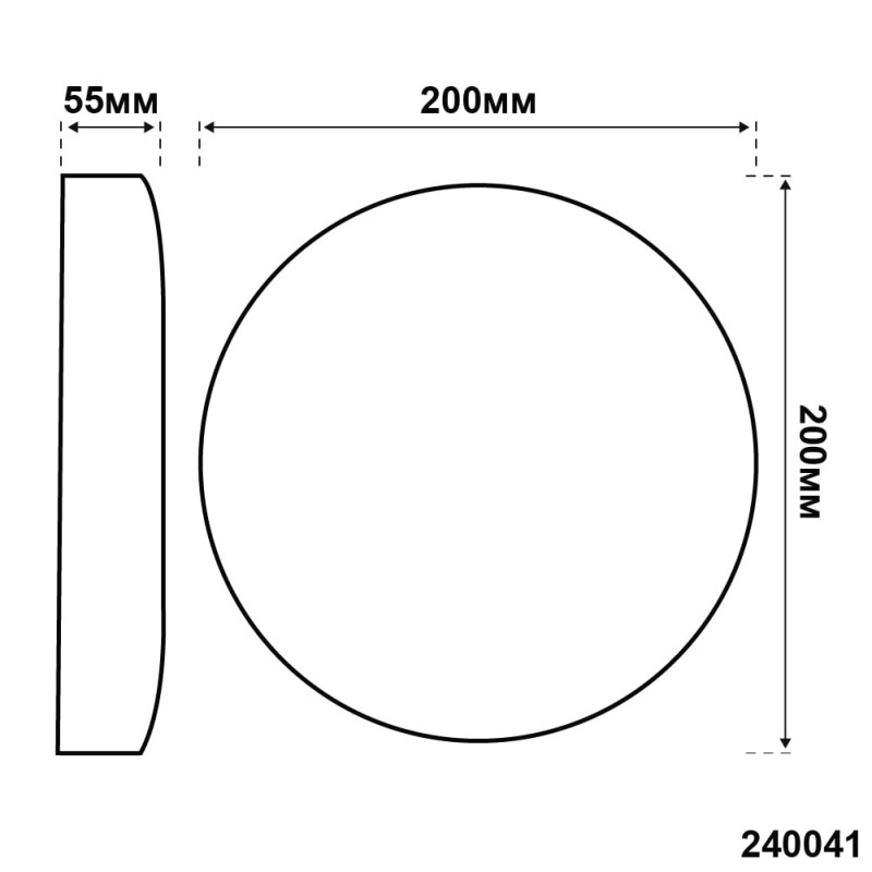 Светодиодный светильник VIOLUX НББ ATOM sensor 18W 5000K IP54 240041