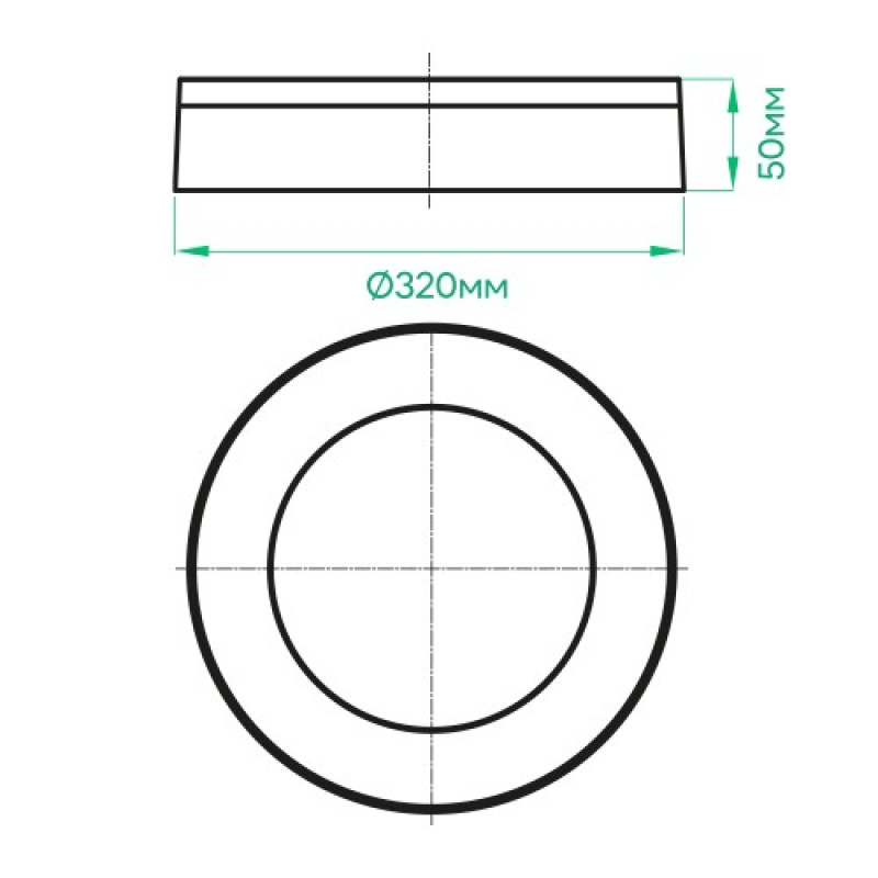 Светодиодный внешний светильник ARDERO AL3007-RB 30W 5000K IP65 круглый черный 80218