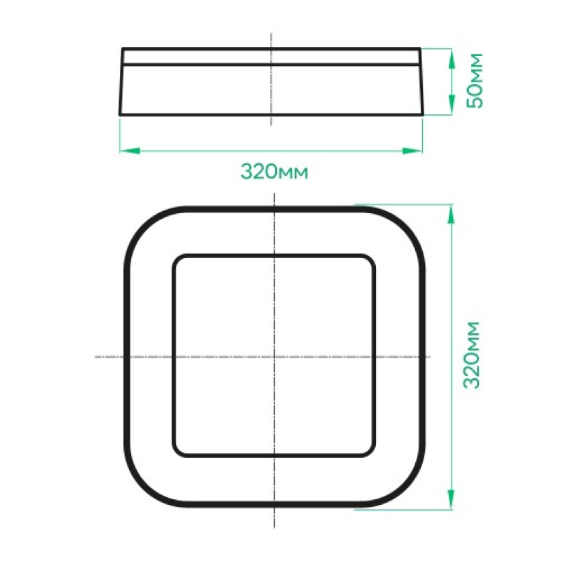 Світлодіодний зовнішній світильник ARDERO AL3007-SW 30W 5000K IP65 квадрат білий 80220