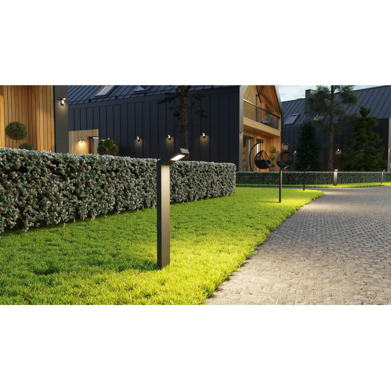 Садовий світильник LONDON СВІТЛОДІОДНИЙ 10 Вт 720 лм IP54 AC220-240 В 50 / 60 Гц 4000K пряма GTV LD-LON10W58P-10