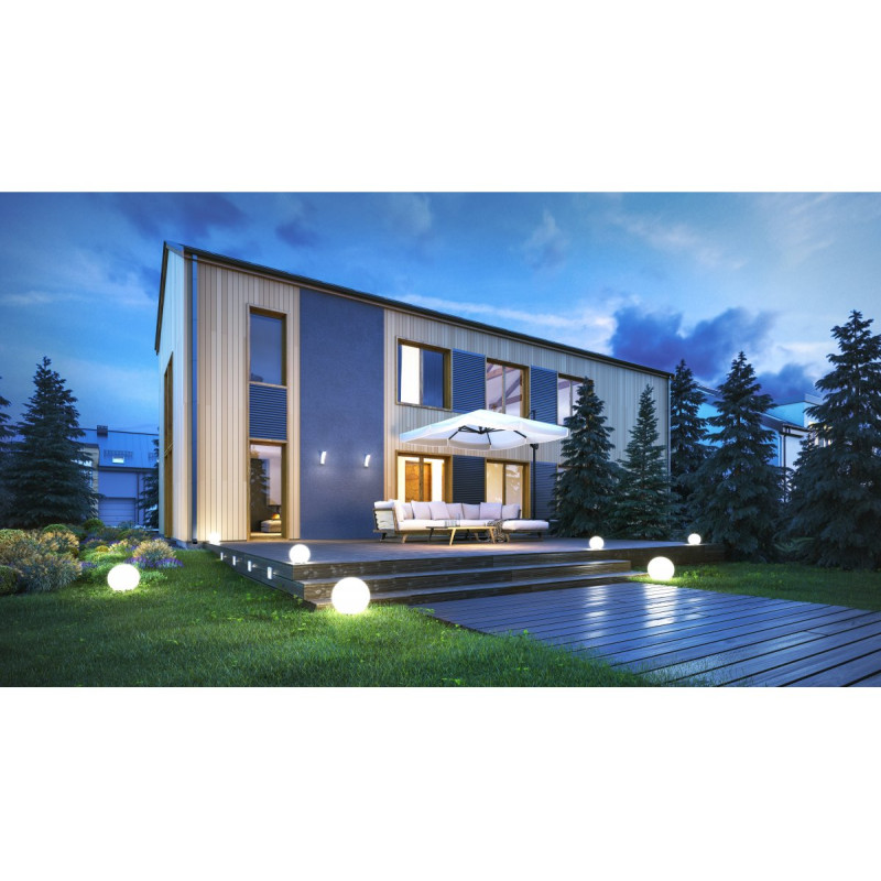 Світильник садовий MARMO E27 IP65 Ø28 см GTV OS-MARMO28-00