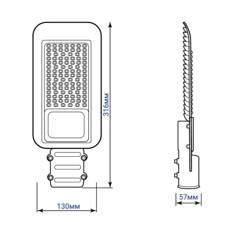 Консольний LED світильник FERON SP3031 30W 6500K 32576