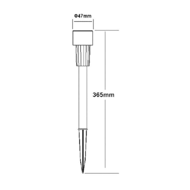 Светильник на сон.батареи LED 0,06W 6400K 1,5lm 365x47мм.почвенный черный NEPTUN 078-004-0001-010