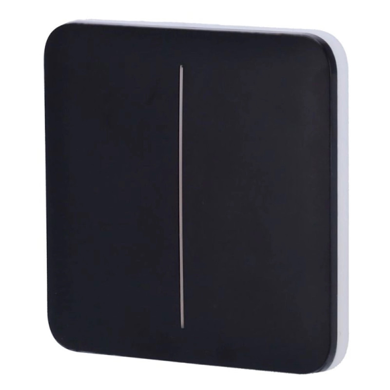 Кнопка двухклавишного выключателя Ajax SoloButton (2-gang) [55] black 