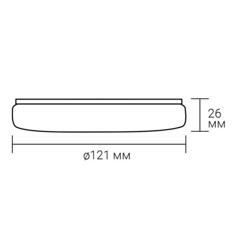 Світлодіодний накладний світильник Ardero AL807 12Вт 5000K білий 80618