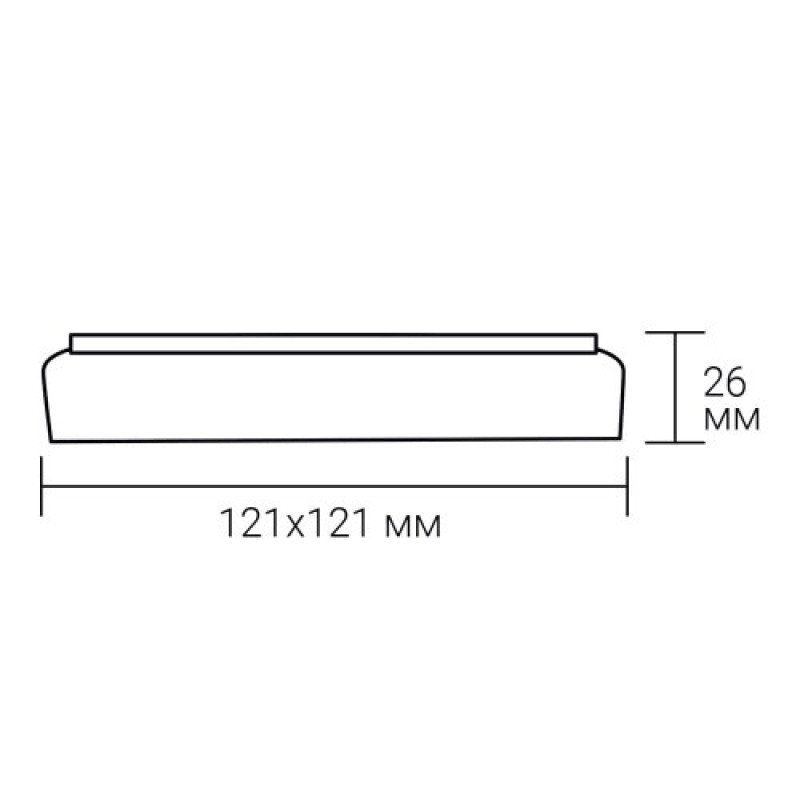 Світлодіодний накладний світильник Ardero AL808 12Вт 5000K чорний 80630
