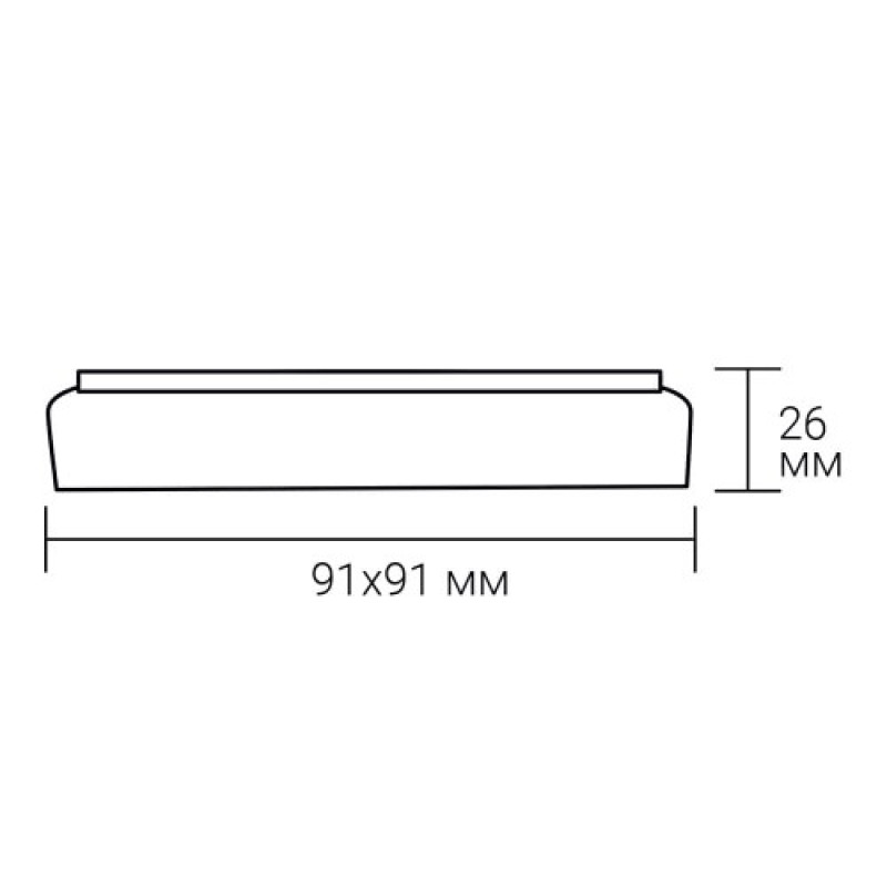 Світлодіодний накладний світильник Ardero AL808 6Вт 5000K білий 80621