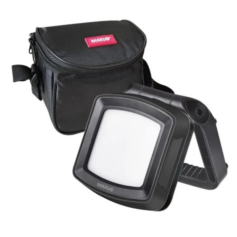 Портативний прожектор з вбудованим акумулятором і функцією Power Bank MAX-8W-BLK-EM MAXUS Portable Emergency LED Light 8W 4100K IP65 5000mAh BLAC