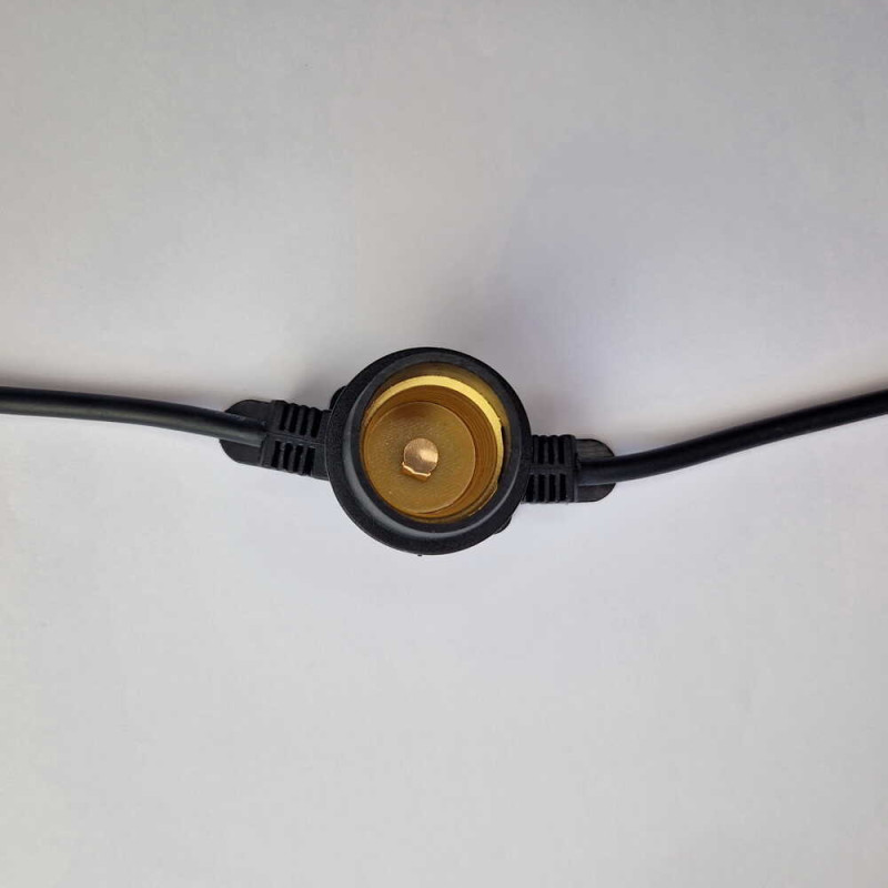 Гирлянда STARS патрон 20хЕ27 10м IP65 черный VIOLUX (950010)