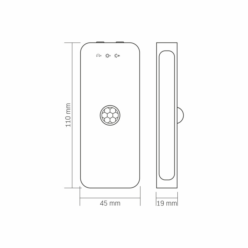 Светильник LED аккумуляторный с датчиком движения VIDEX (VL-NL053W-S)