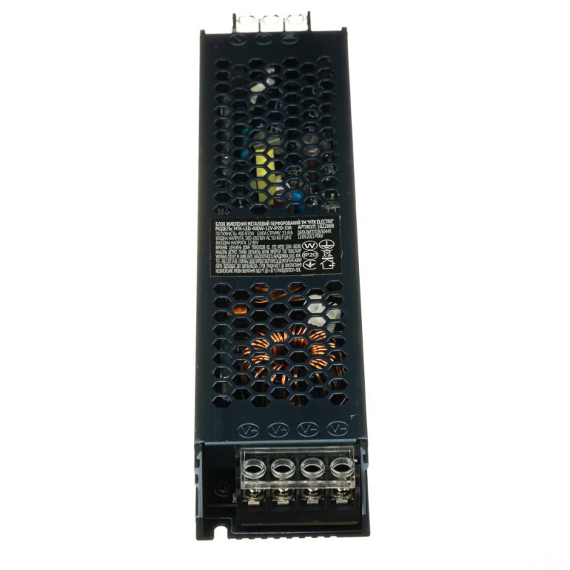 Блок живлення для LED 12V 33 А 400W IP20 МТК (1022888)