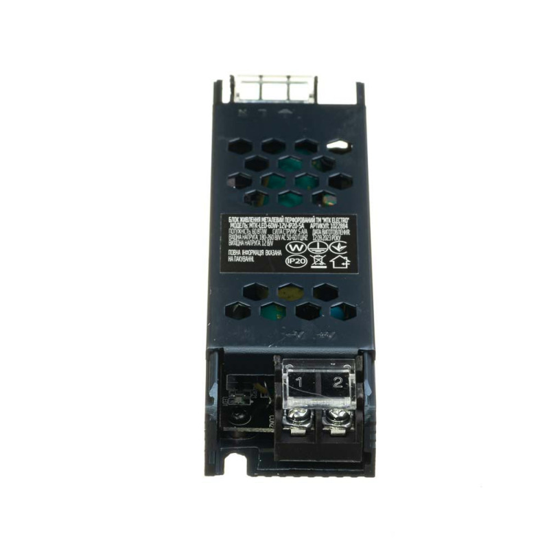 Блок питания для LED 12V 5А 60W IP20 МТК