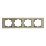 Рамка четверная горизонтальная OVIVO Grano антрацит (400-130000-228)