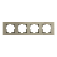 Рамка четверная горизонтальная OVIVO Grano антрацит (400-130000-228)