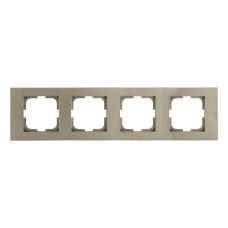 Рамка четверная горизонтальная OVIVO Grano антрацит (400-130000-228)