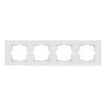 Рамка четверная горизонтальная OVIVO Grano белый (400-010000-228)