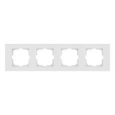 Рамка четверная горизонтальная OVIVO Grano белый (400-010000-228)