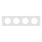 Рамка четверная горизонтальная OVIVO Grano белый (400-010000-228)