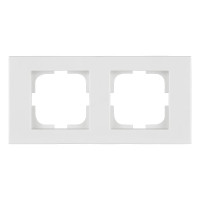 Рамка двойная горизонтальная OVIVO Grano белый (400-010000-226)