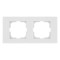 Рамка двойная горизонтальная OVIVO Grano белый (400-010000-226)