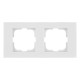 Рамка двойная горизонтальная OVIVO Grano белый (400-010000-226)