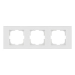 Рамка тройная горизонтальная OVIVO Grano белый (400-010000-227)