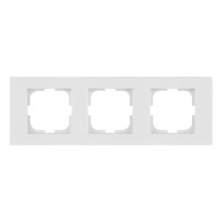 Рамка тройная горизонтальная OVIVO Grano белый (400-010000-227)