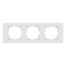 Рамка тройная горизонтальная OVIVO Grano белый (400-010000-227)