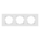 Рамка тройная горизонтальная OVIVO Grano белый (400-010000-227)