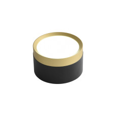 Светильник точечный накладной VEGAS 15W GX53 IP20 круг черный+золото Violux ( 340201 )