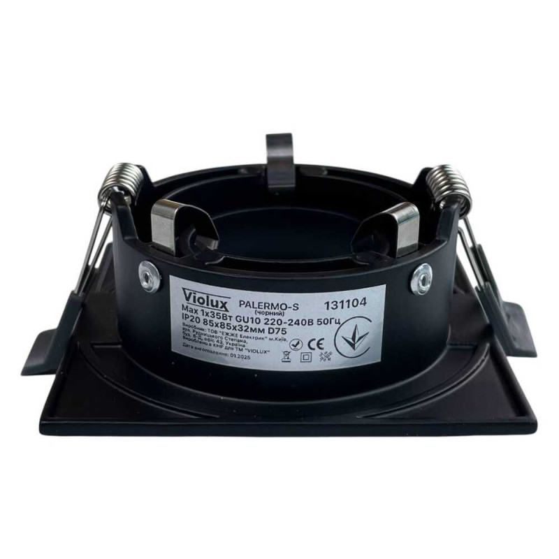 Світильник точковий Violux PALERMO-S 35W GU10 IP20 чорний ( 131104 )