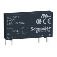 Твердотельное реле Schneider Electric SSL 3,5А, =12В/=24В, 1NO (SSL1D03JD)