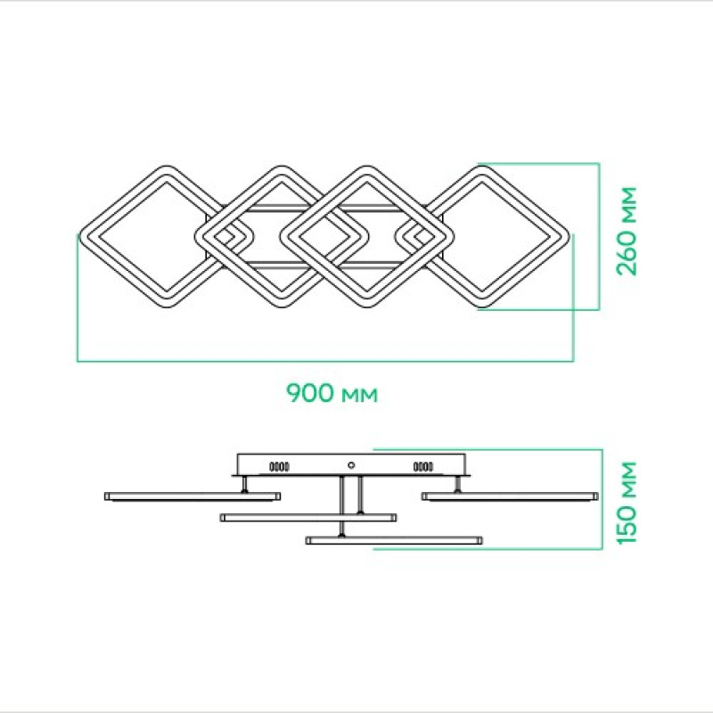Светодиодный Smart светильник ARDERO AL6144ARD 3000K-6500K 80W MADEIRA 80241