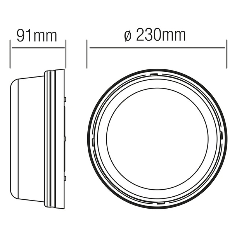 Світильник ГЛОП Роза Вітрів Е27 230V IP20 пластиковий білий (400-001-100) Horoz Electric