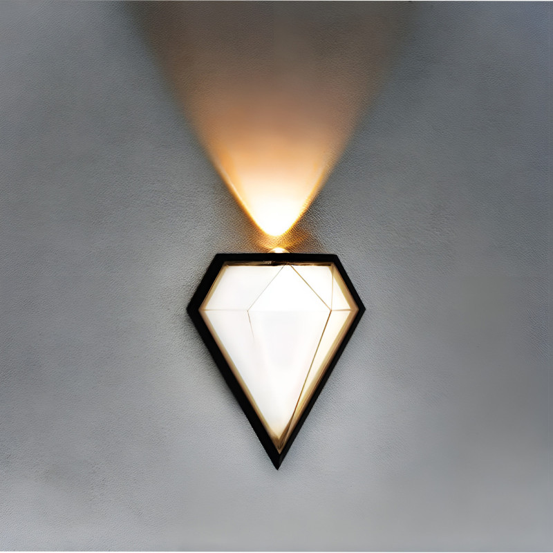 Светильник садово-парк. LED 12W 4200K 925Lm 85-265V IP54 настенный черный CARAT 076-071-0012-010