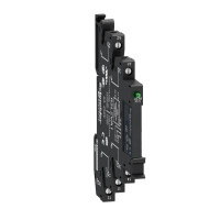 Интерфейсное реле Schneider Electric Zelio Relay 1CO, 24В, AC/DC, 6А, винтовой цоколь (RSL1PVBU)