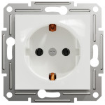 Розетка одинарная с/с SCHNEIDER Asfora белая EPH2970121